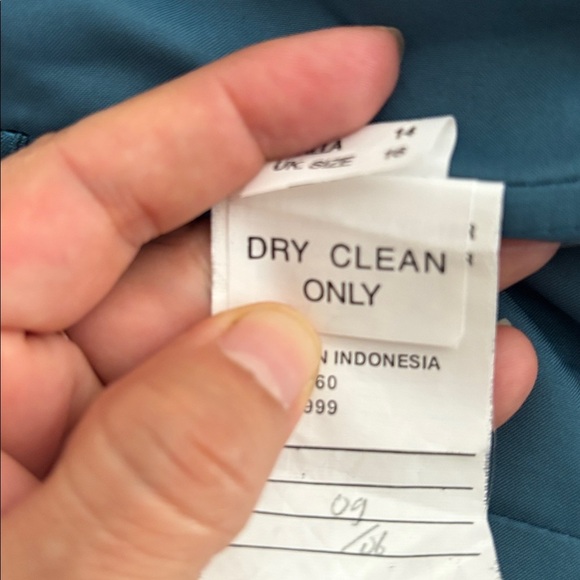 Morilee women 14 Teal 21532 maxi chiffon bridesmaid dress V neck - Picture 6 of 11